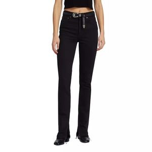 RE/DONE Originals 70's split hem Jeans High Rise Straight black Size 26
